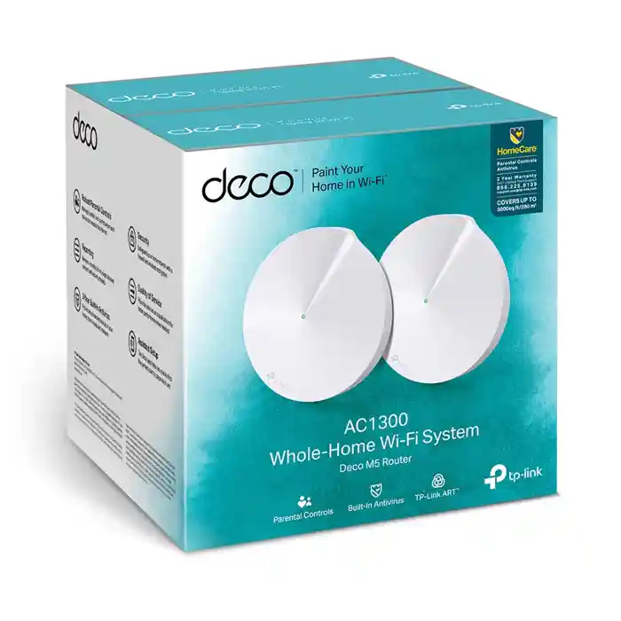 TP-Link Archer Deco M5 (2 Pcs Set) AC1300 Whole Home Mesh WiFi Router